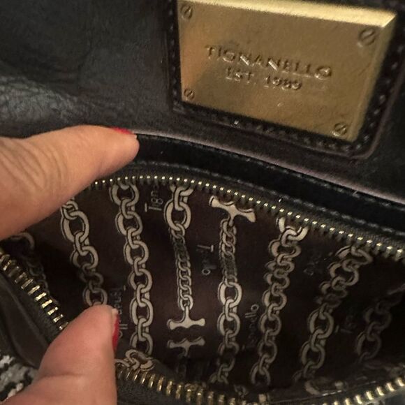 Tignanello Brown Patterned Interior Bag - Picture 4 of 9